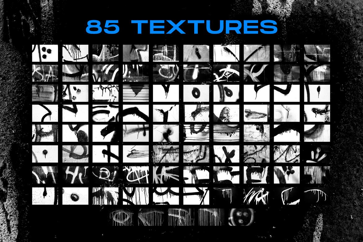 Graffiti textures and brushes