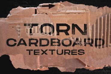 Torn cardboard textures