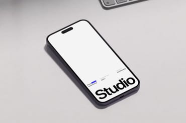 Animated iPhone Studio Mockup