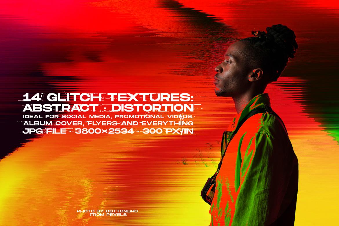 Abstract Glitch Art textures
