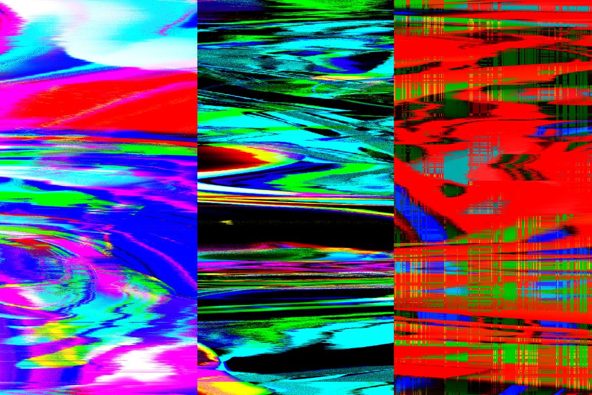 Abstract Glitch Art textures
