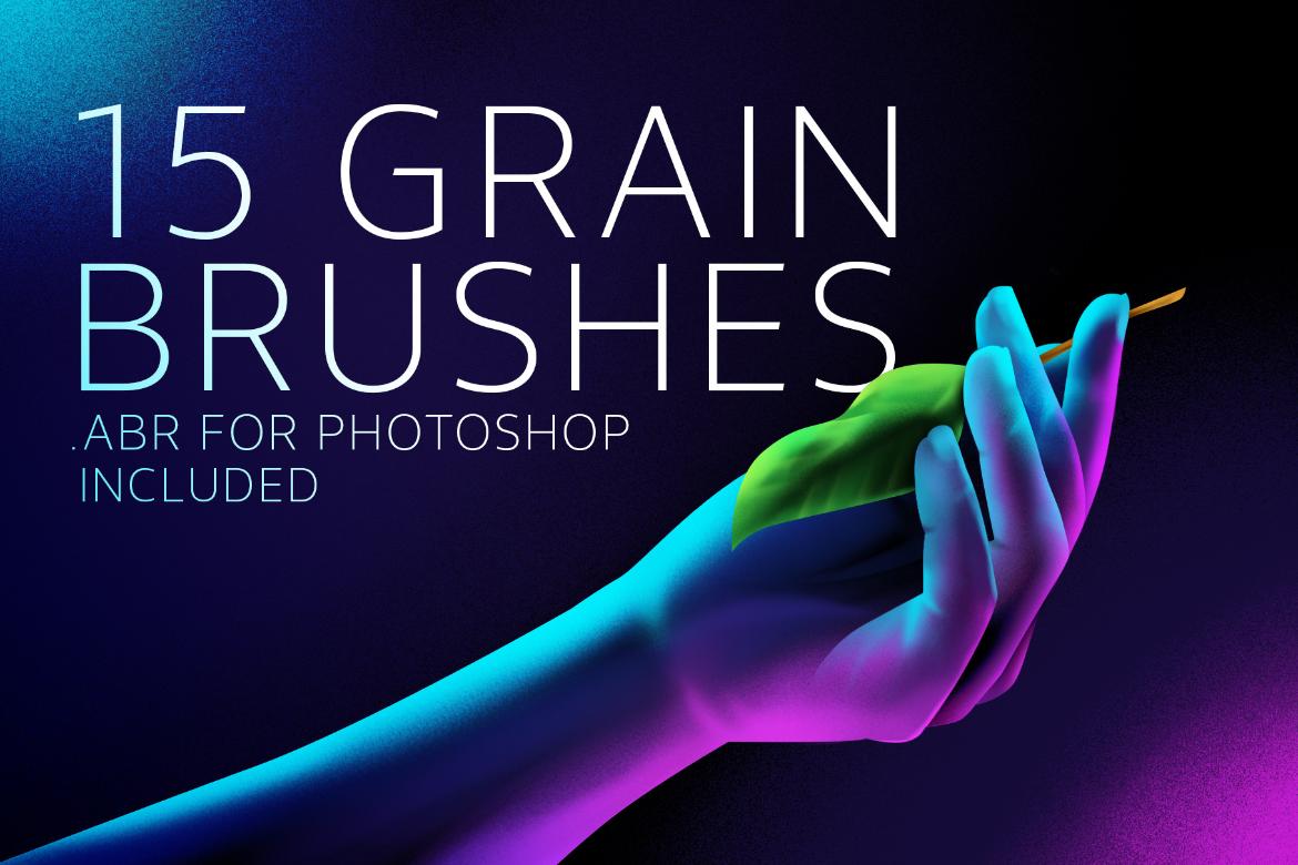 Grain artistic brushes for Procreate