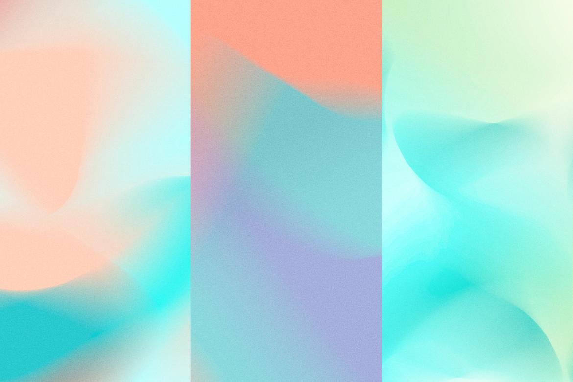 Pastel color gradient collection