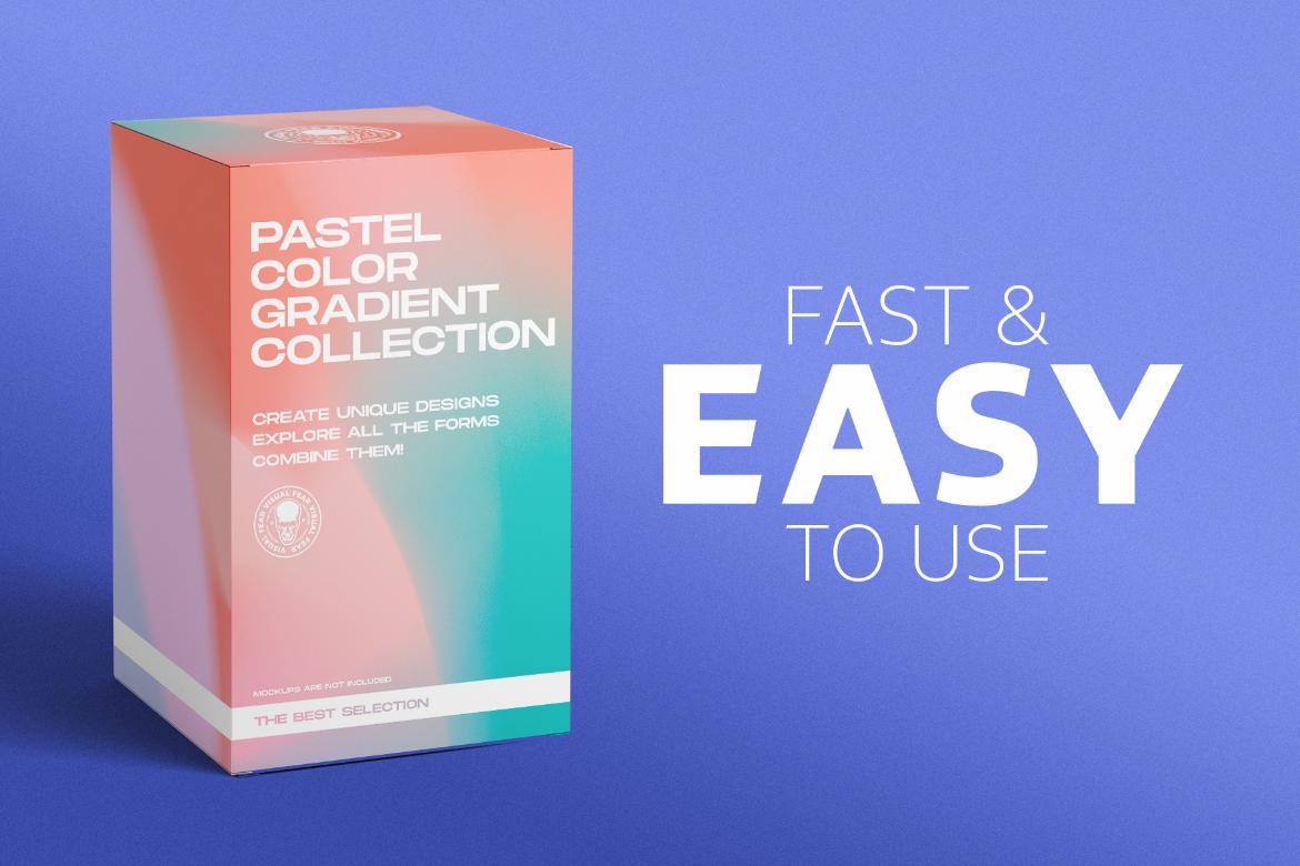 Pastel color gradient collection