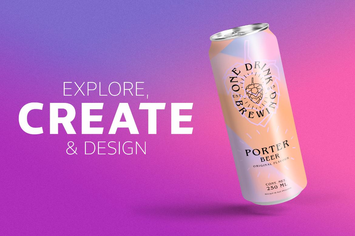 Pastel color gradient collection