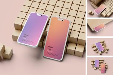iPhone 14 Clay Mockup