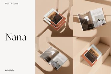 Nana - A4 Magazine Mockup