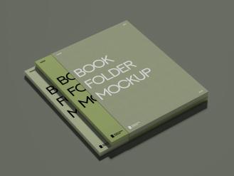 Book Folder Mockup Branding Mockup