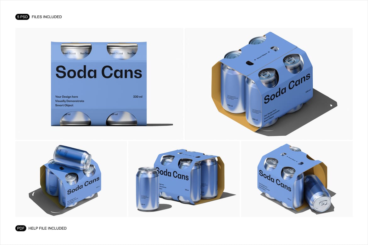 Soda / Beer Packaging Mockup