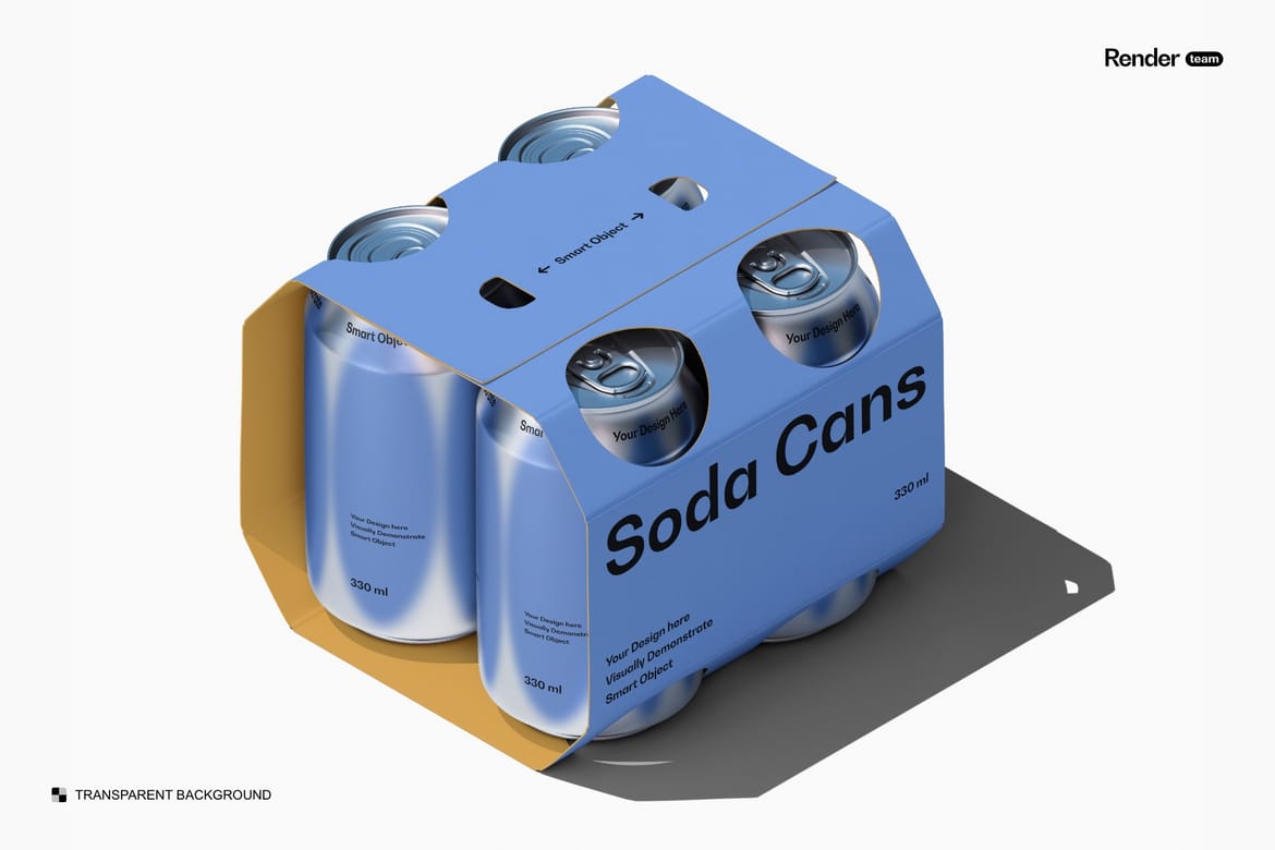 Soda / Beer Packaging Mockup