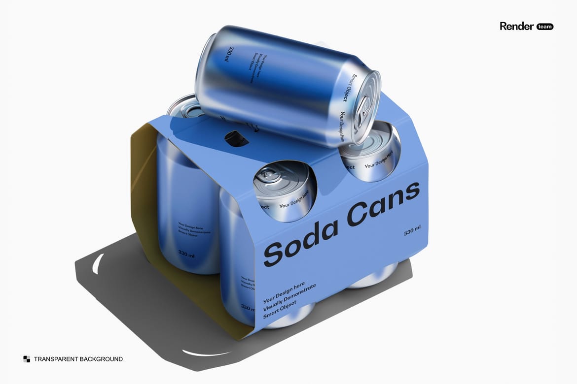 Soda / Beer Packaging Mockup