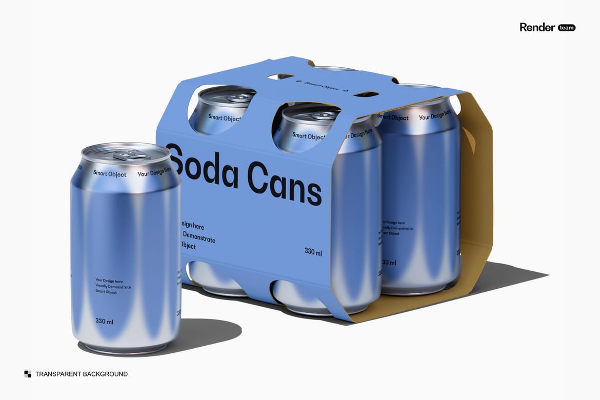 Soda / Beer Packaging Mockup