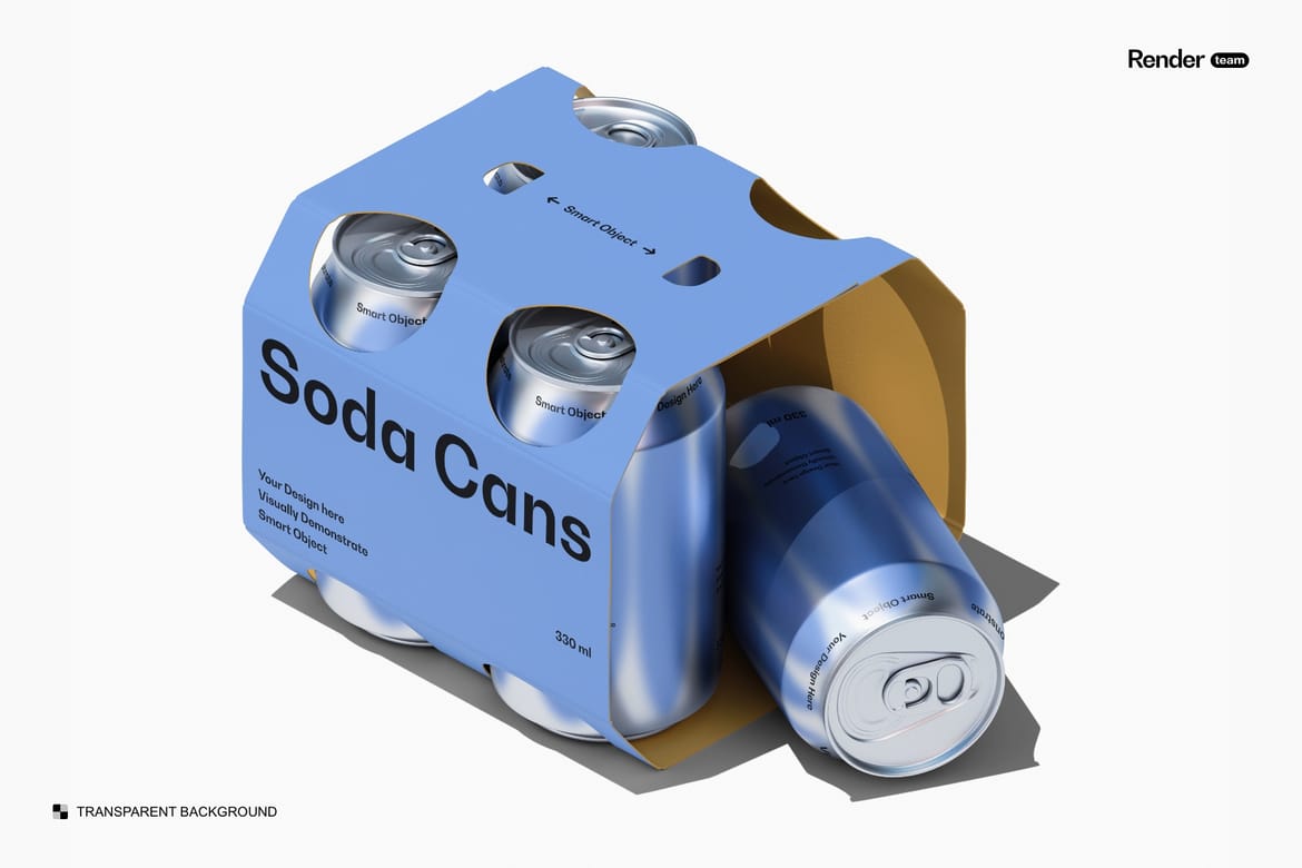 Soda / Beer Packaging Mockup