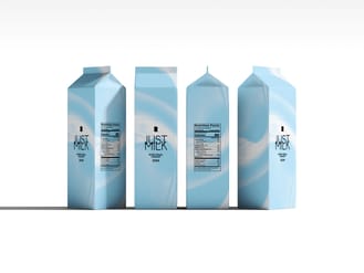 Carton Milk Mockup