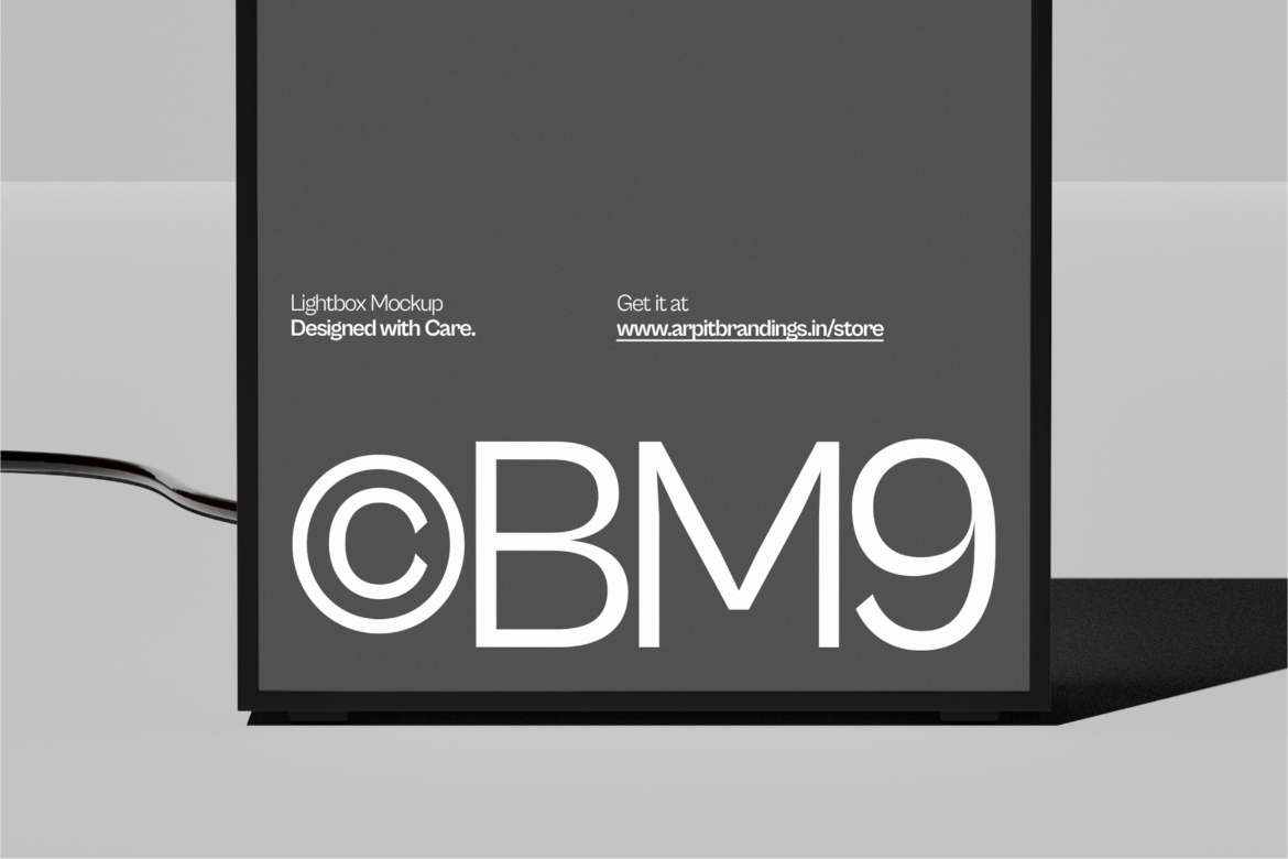 Lightbox Display Mockup