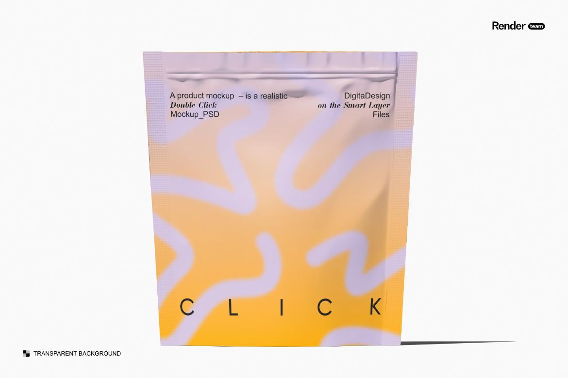 Stand-Up Pouch and Sachet Mockup Set