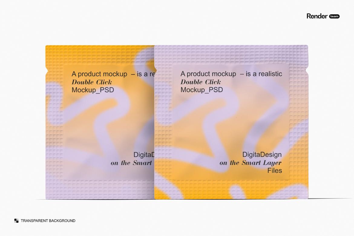 Stand-Up Pouch and Sachet Mockup Set