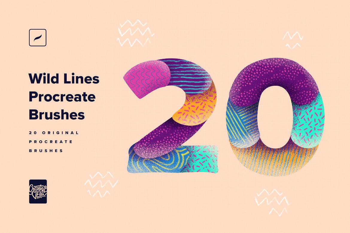 Wild Lines Procreate Brushes