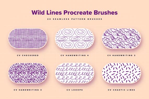 Wild Lines Procreate Brushes