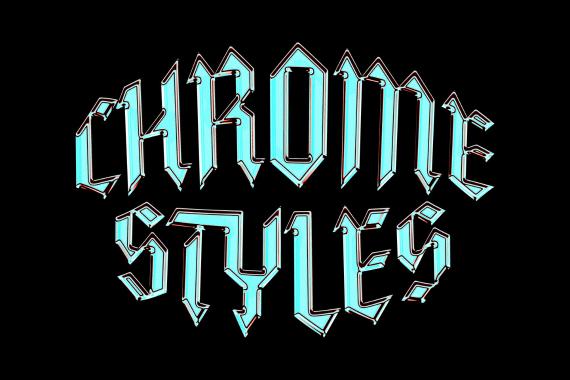 Galactic Chrome Text Styles