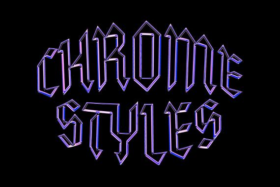 Galactic Chrome Text Styles