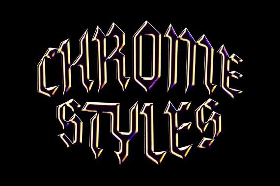 Galactic Chrome Text Styles