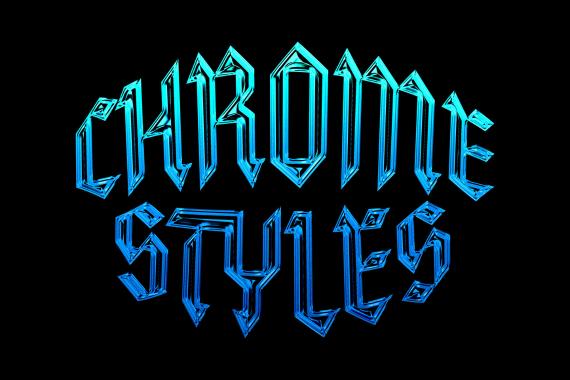 Galactic Chrome Text Styles