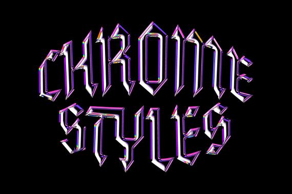 Galactic Chrome Text Styles