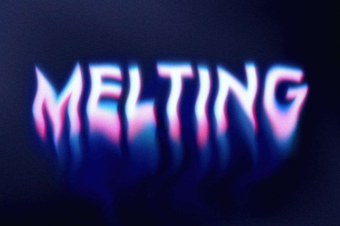 Melting Illusion Text Effects