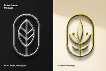 Deluxe Realistic Chrome Mockups