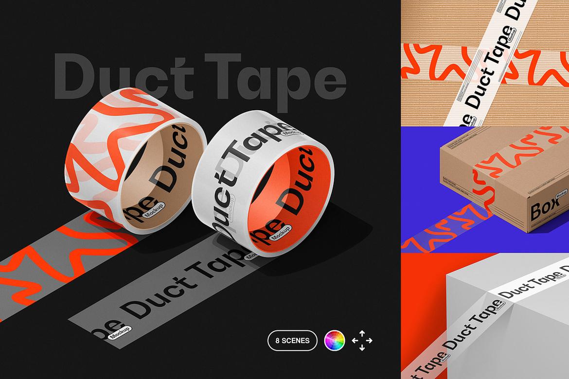 Duct Tape & Box Mockups