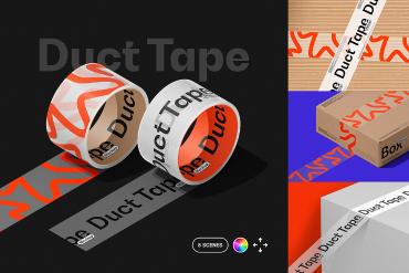 Duct Tape & Box Mockups 