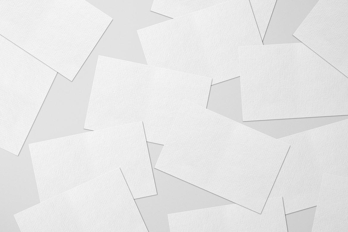 Scattered Business Cards Mockup