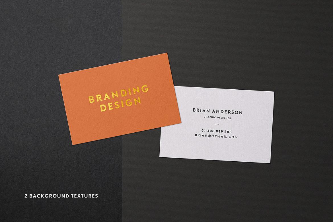 Scattered Business Cards Mockup