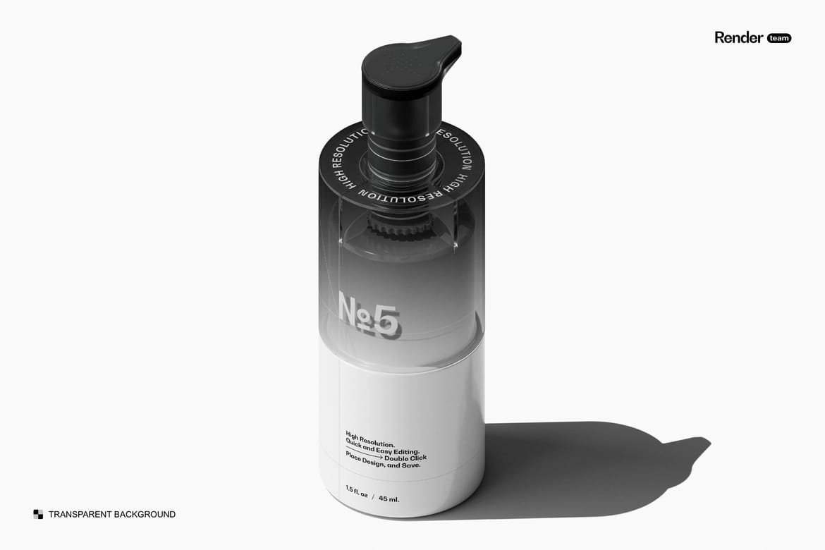 Dispenser Bottle Mockup