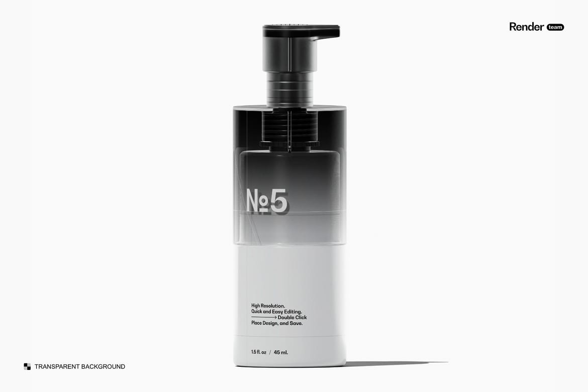 Dispenser Bottle Mockup