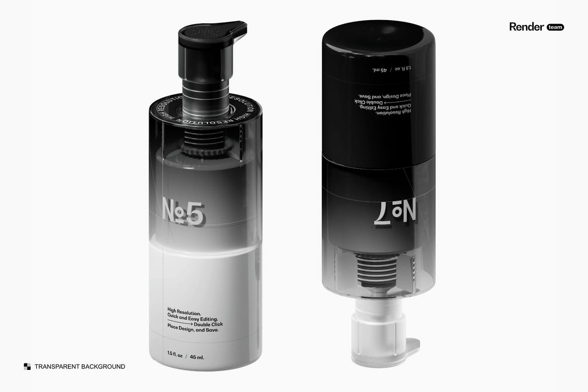 Dispenser Bottle Mockup