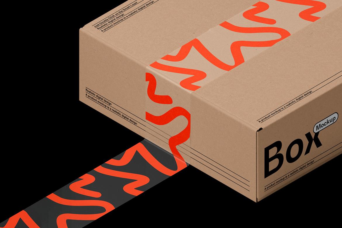 Box & Duct Tape Mockup
