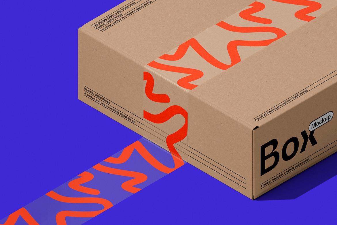 Box & Duct Tape Mockup