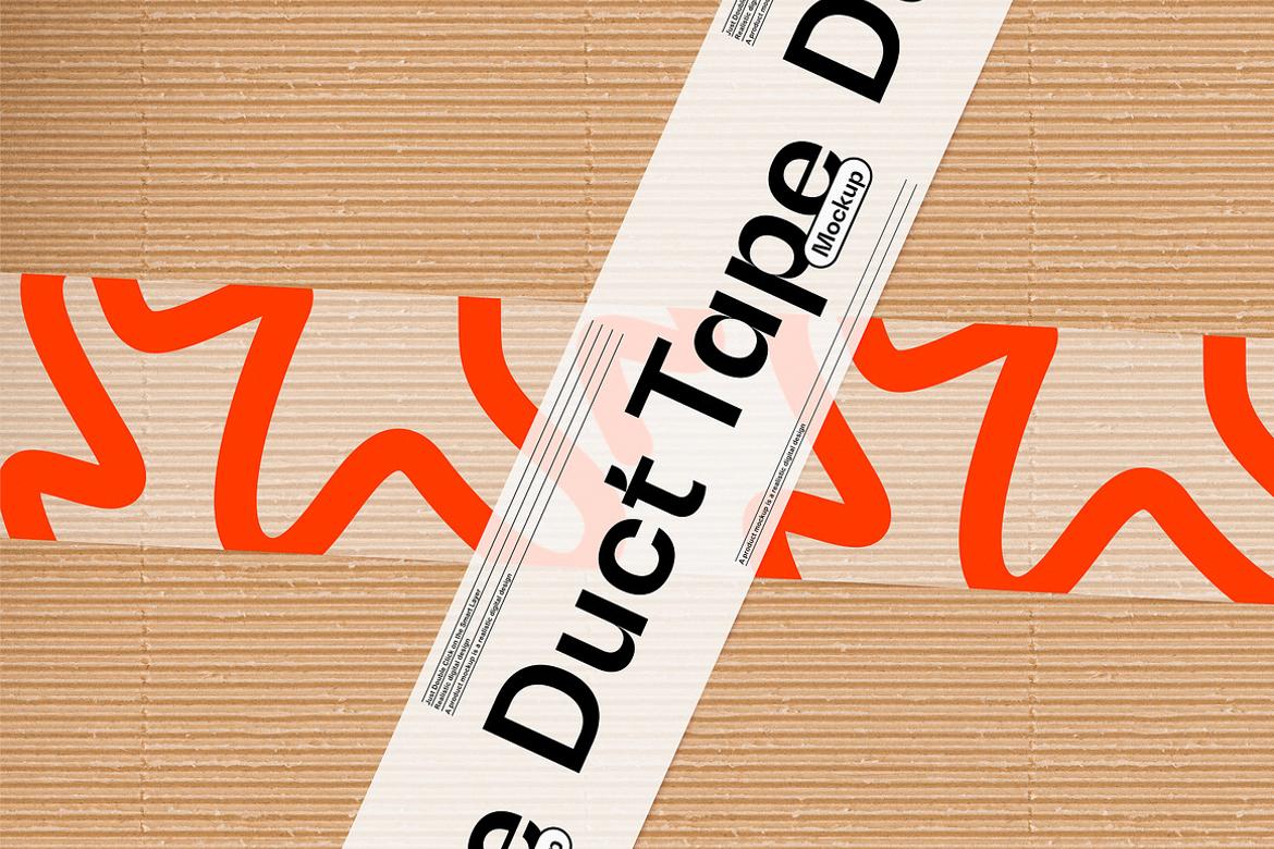 Duct Tape Mockup Scene