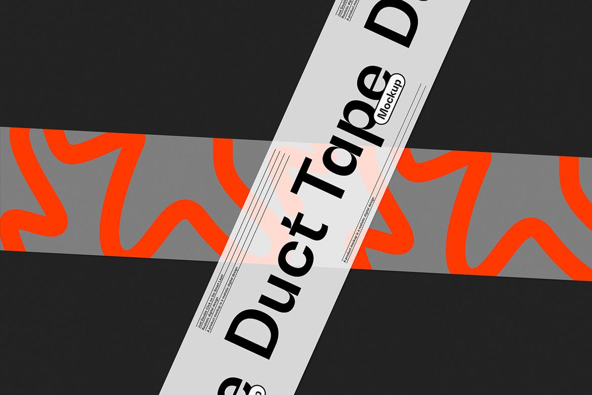 Duct Tape Mockup Scene