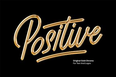 Polished Chrome Text & Logo Effect