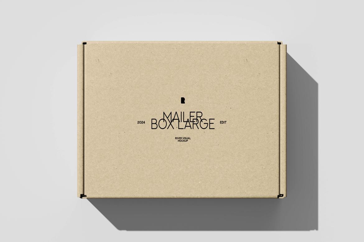Mailer Box Large Size Packaging Mockup