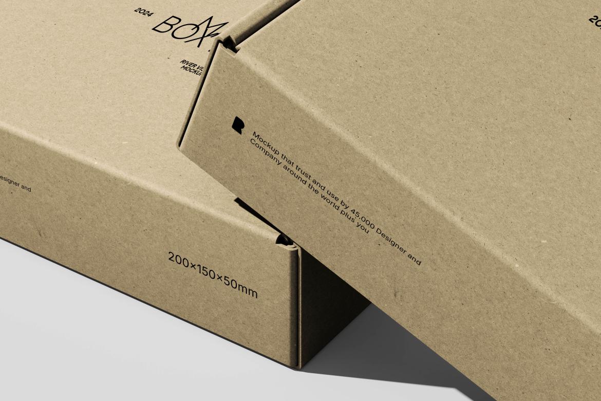 Mailer Box Large Size Packaging Mockup
