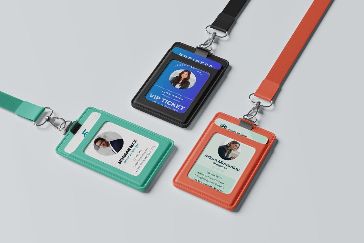 ID Card Holder Mockup