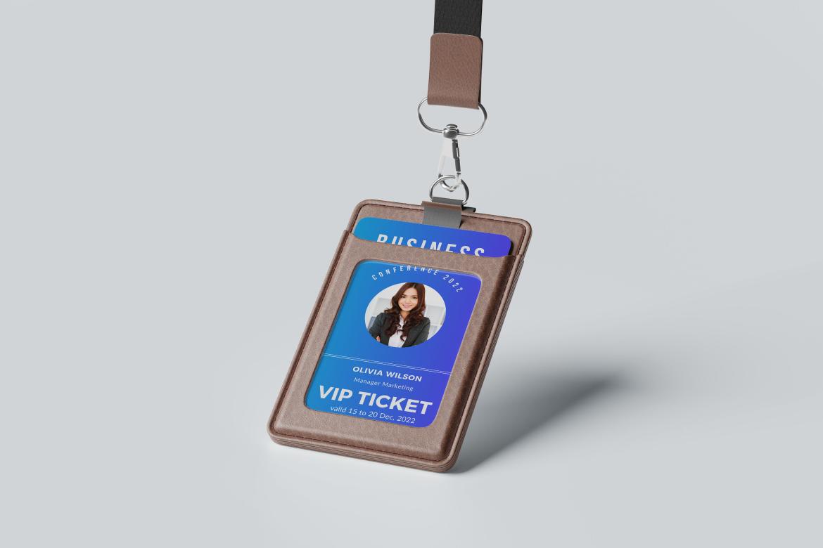 ID Card Holder Mockup