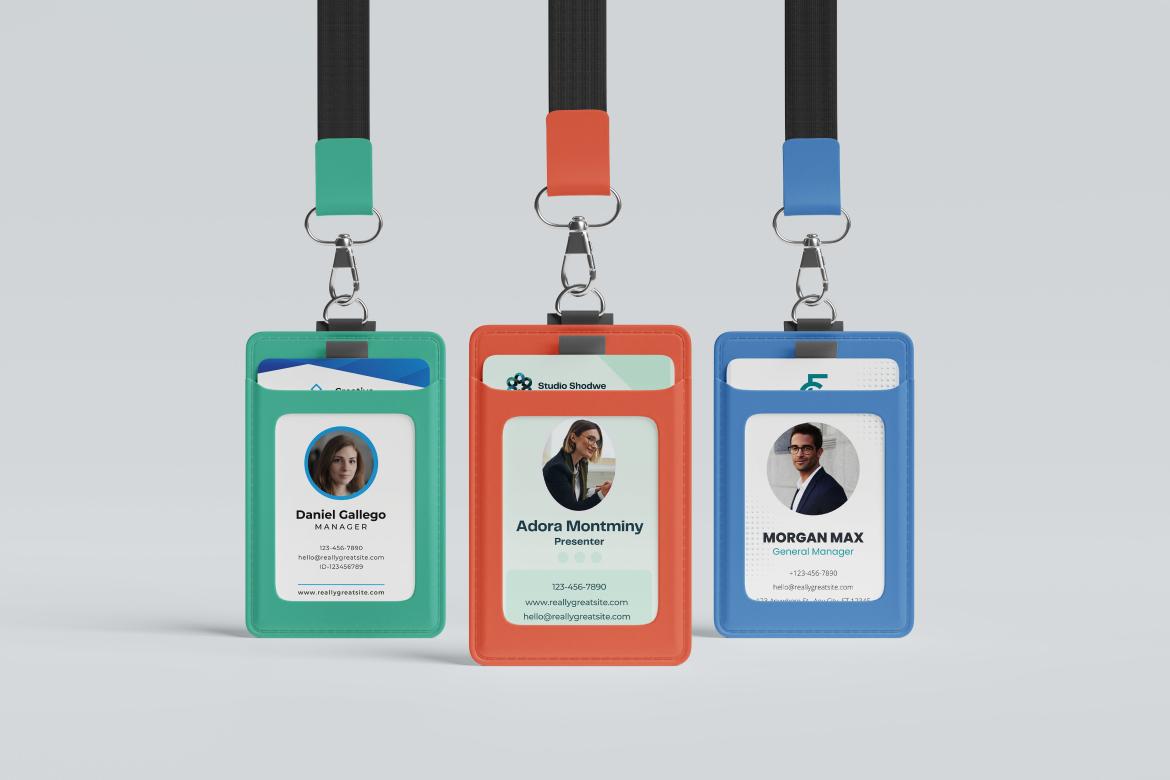 ID Card Holder Mockup