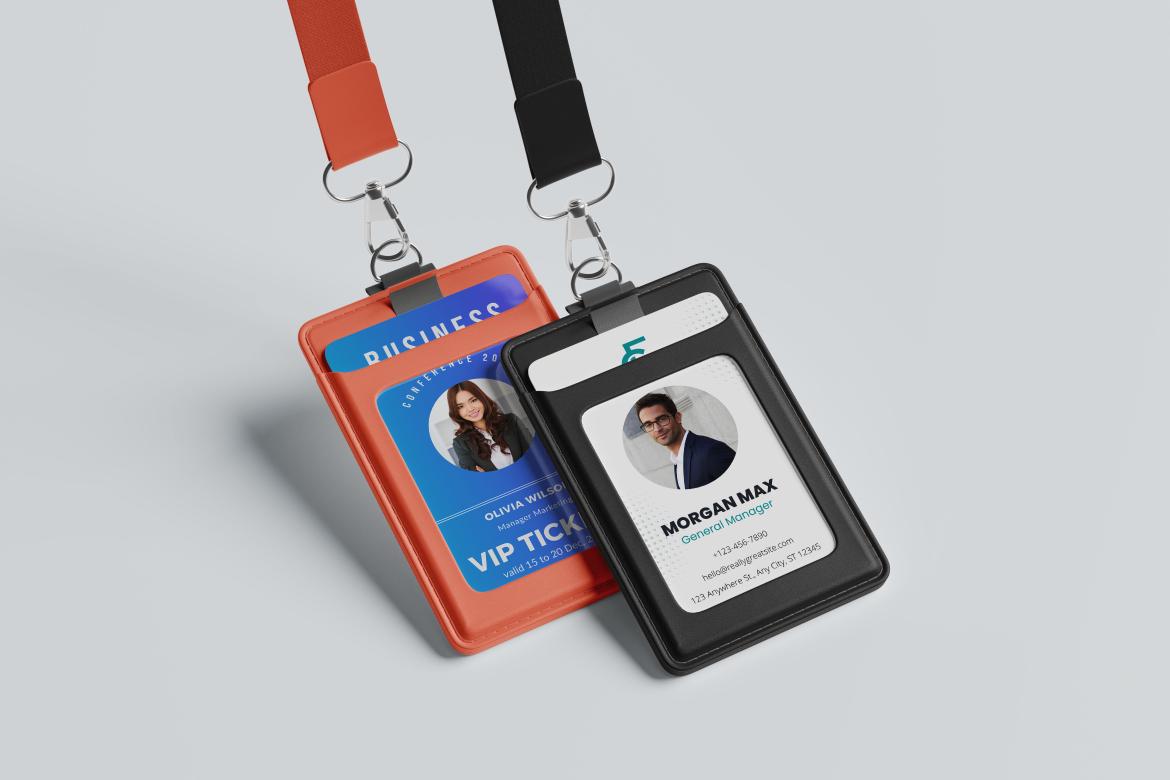 ID Card Holder Mockup