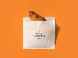 Food Paper Bag Free Mockup