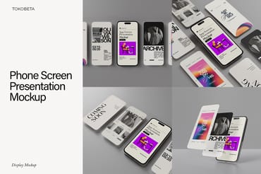 Phone Screen Presentation Mockup